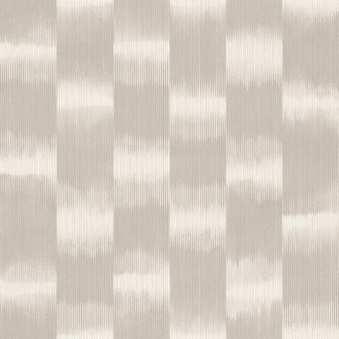 4141-27117 Baldwin Taupe Shibori Stripe Wallpaper