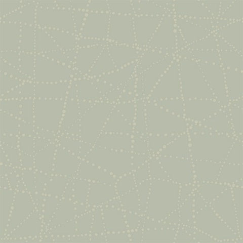 4141-27124 Alcott Sage Modern Dots Wallpaper