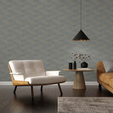 4141-27136 Presley Slate Tessellation Wallpaper
