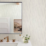 4141-27148 Baris Silver Stipple Stripe Wallpaper