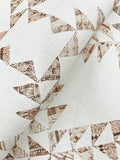  4142-72629 Scrap Quilt Brown Wallpaper