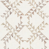  4142-72629 Scrap Quilt Brown Wallpaper