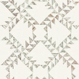  4142-72631 Scrap Quilt Light Brown Wallpaper