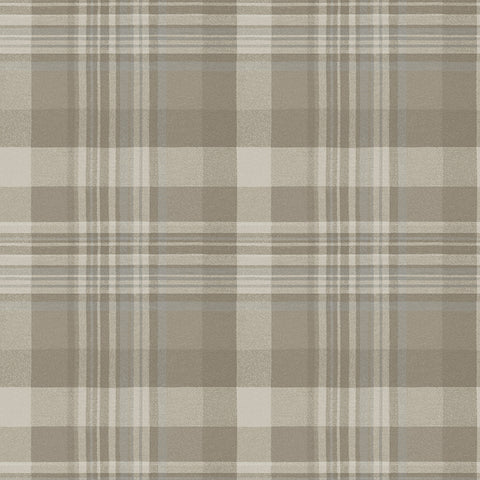  4142-72633 Dutton Plaid Light Brown Wallpaper