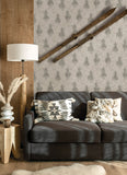  4142-72639 Stockman Silhouette Grey Wallpaper