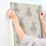  4142-72639 Stockman Silhouette Grey Wallpaper