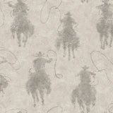  4142-72639 Stockman Silhouette Grey Wallpaper