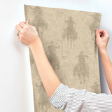  4142-72640 Stockman Silhouette Khaki Wallpaper