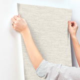  4142-72647 Wool Texture Light Grey Wallpaper