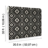 4142-72656 Camp Blanket Black Wallpaper