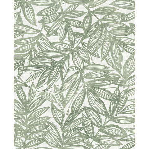 4146-27231 Rhythmic Sage Leaf Wallpaper