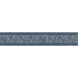 4148-14502 Carved Floral Blue Trim Wall Border