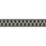 4148-14504 Scalloped Ribbon Black Trim Wall Border