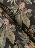 4148-27421 Begonia Black Floral Trail Wallpaper