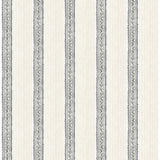  4148-27426 Mandevilla Black Vine Stripe Wallpaper