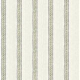 4148-27429 Mandevilla Green Vine Stripe Wallpaper