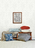 4148-27437 Adavu Dove Damask Wallpaper