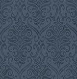 4148-27438 Adavu Blue Damask Wallpaper