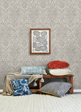 4148-27439 Adavu Grey Damask Wallpaper
