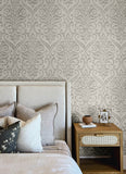 4148-27439 Adavu Grey Damask Wallpaper