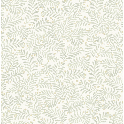 4148-27444 Chrysantha Sage Berry Branches Wallpaper