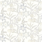 4148-27450 Passiflora Grey Fruit and Floral Wallpaper