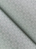 4148-27452 Phlox Light Blue Floral Stamp Wallpaper