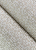 4148-27454 Phlox Grey Floral Stamp Wallpaper