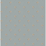 4148-27456 Surdiva Denim Floral Fan Wallpaper