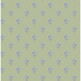 4148-27459 Surdiva Green Floral Fan Wallpaper
