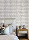 4148-27463 Nabi Charcoal Geometric Wallpaper