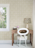 4148-27474 Garland Khaki Block Tulip Wallpaper
