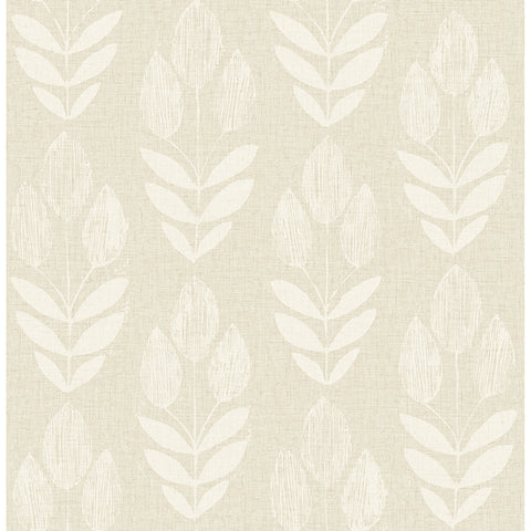 4148-27474 Garland Khaki Block Tulip Wallpaper