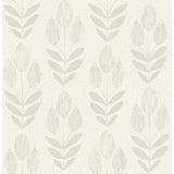  4148-27476 Garland Light Grey Block Tulip Wallpaper
