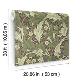 4153-82013 Granville Plum Leafy Vine Wallpaper