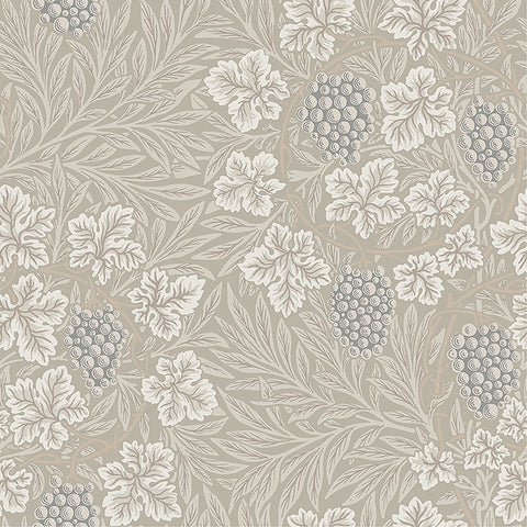 4153-82017 Vine Light Grey Woodland Fruits Wallpaper