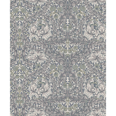 4153-82025 African Marigold Grey Floral Wallpaper
