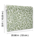 4153-82028 Oak Tree Green Leaf Wallpaper