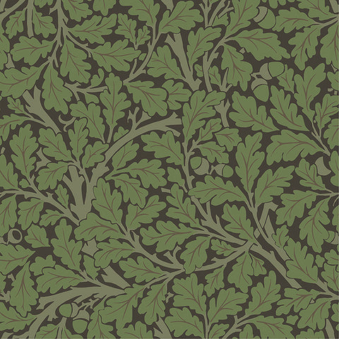 4153-82030 Oak Tree Black Leaf Wallpaper