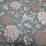 4153-82035 Flowers blooms heritage botanical floral olive sea green orange peach Wallpaper