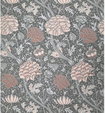 4153-82035 Flowers blooms heritage botanical floral olive sea green orange peach Wallpaper