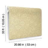 4153-82039 Mallow Butter Floral Vine Wallpaper