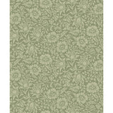 4153-82041 Mallow Green Floral Vine Wallpaper