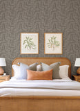 4155-27313 Gabriel Espresso Fern Wallpaper