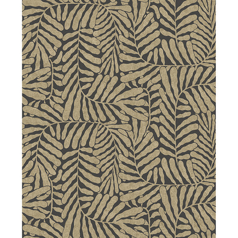 4155-27315 Gabriel Bronze Fern Wallpaper