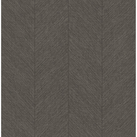 4155-27317 Kallam Espresso Chevron Wallpaper