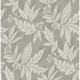 4155-27327 Anita Pewter Woodland Floral Wallpaper