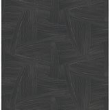 4155-27330 Reid Black Woven Geometric Wallpaper