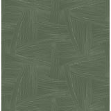 4155-27331 Reid Evergreen Woven Geometric Wallpaper