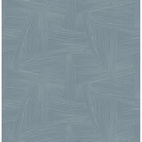 4155-27334 Reid Sky Blue Woven Geometric Wallpaper